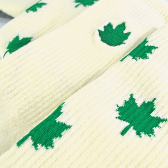 Urban Eccentric - Calcetines de algodón acolchado Weed Leaf en blanco | Calcetines para hombre y mujer - Weed - Image 3