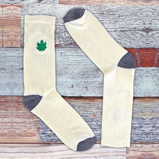 Urban Eccentric - Calcetines de algodón acolchado Weed Leaf en blanco | Calcetines para hombre y mujer - Weed - Image 4