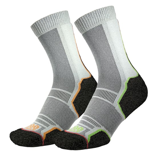1000 Mile - Pack de 2 Calcetines de Senderismo para Hombre Trek Repreve Single Layer - Negro / Neón - Image 3