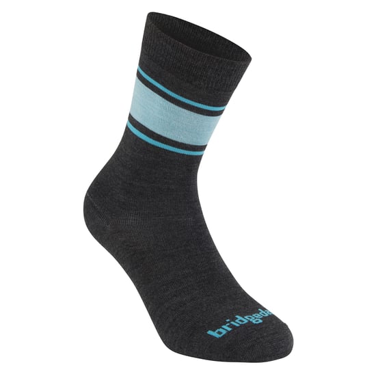 Bridgedale - Womens Liner Base Layer Merino Socks - Gris oscuro / Azul - Image 4