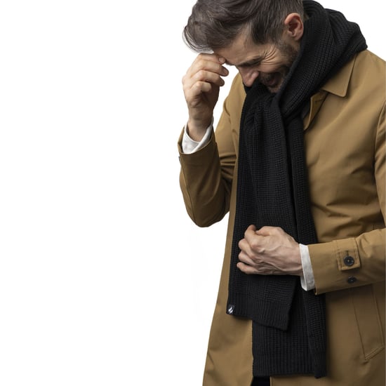 Mens Windproof Fleece Winter Scarf | Heat Holders | Thermal Cosy Black Scarves for Cold Weather - Negro - Image 3