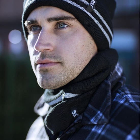 Juego de gorro, braga para el cuello y guantes Hi Vis | Calentadores | Ropa de trabajo reflectante para climas extremadamente fríos - Negro - Image 4