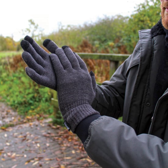 Guantes táctiles con puños para hombre - Image 4