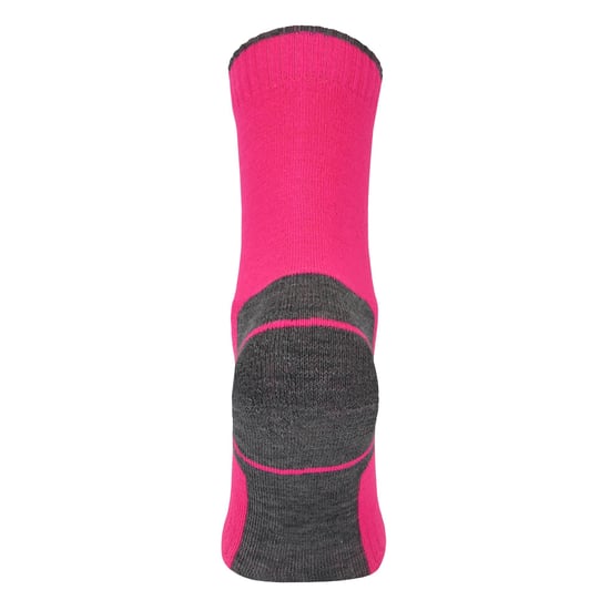 Paquete de 3 pares de calcetines de senderismo para niños de lana merino | Calcetines ligeros antihumedad para niños y niñas - Rosa - Image 5