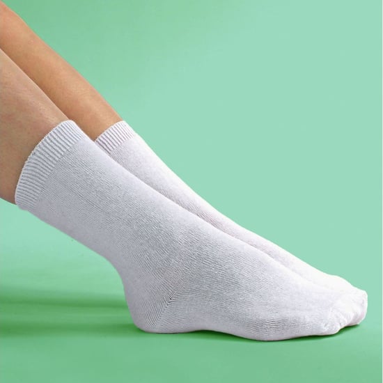 Paquete múltiple de 24 pares de calcetines escolares de punto de algodón liso en negro/blanco/gris/azul marino para niños y niñas - Surtido - Image 4