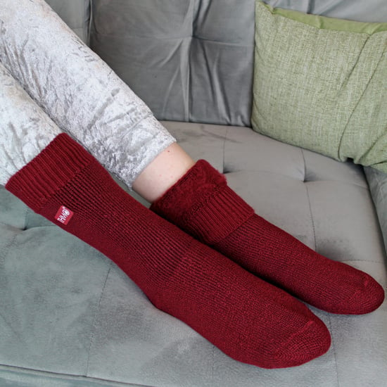 3 Pares Multipack Niños Calcetines Térmicos | THMO | Ribbed Soft Top Fleece Fluffy Inner Warm Socks for Boys & Girls - Fucsia - Image 4