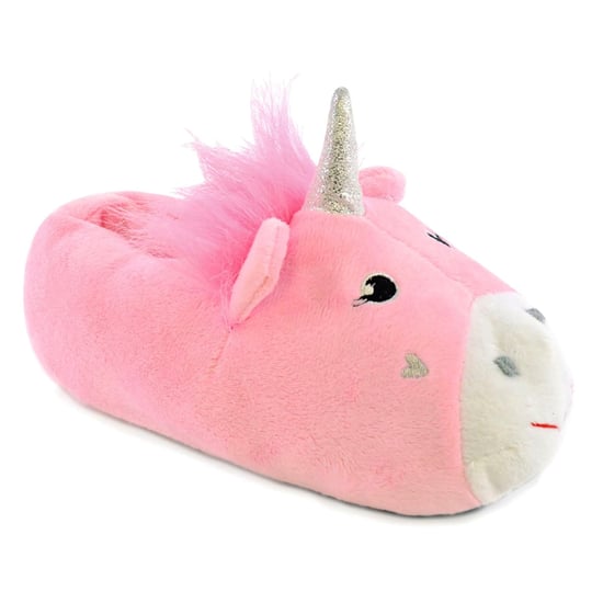 Zapatillas de Peluche Unicornio Rosa para Niños | Regalo para Ella | Navidad - Rosa - Image 3