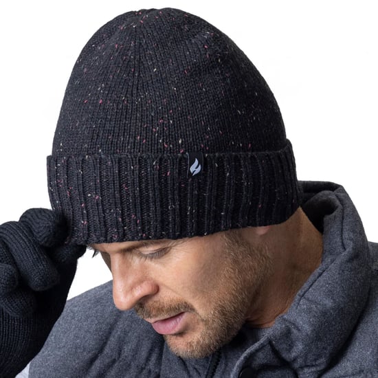 Gorro térmico grueso para hombre | Calentadores | Forro polar Heatweaver - Negro - Image 4
