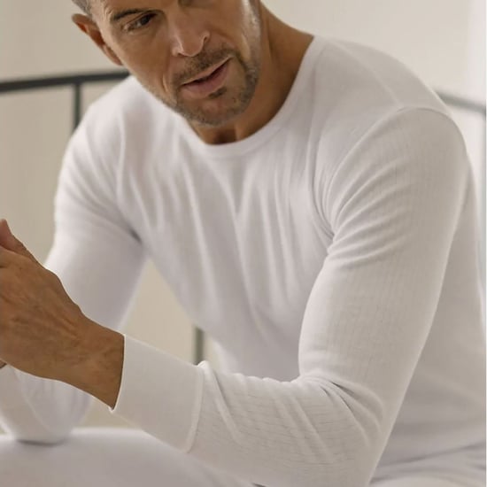 Conjunto de ropa interior térmica para hombre | Calentadores | Invierno Top de manga larga y calzoncillos largos - Blanco - Image 5