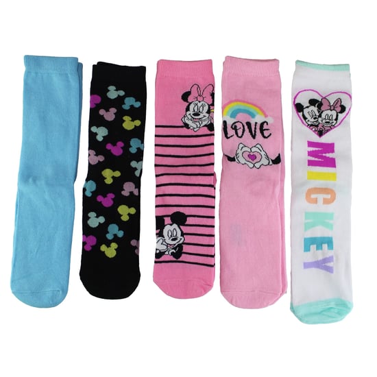 5 Pares de Calcetines de Minnie Mouse para Mujer | Calcetines Disney Mickey Mouse | Regalos de Navidad - Minnie&Mickey - Image 4