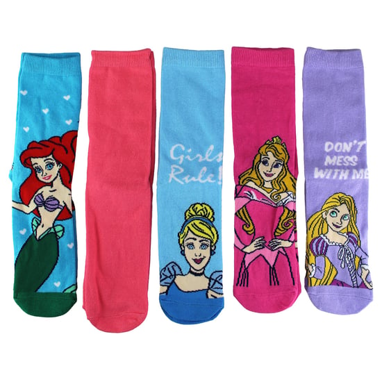 5 Pares de Calcetines de Princesa para Mujer | Casual Cute Funny Novelty Disney Socks | Regalos Disney - Princesa - Image 4