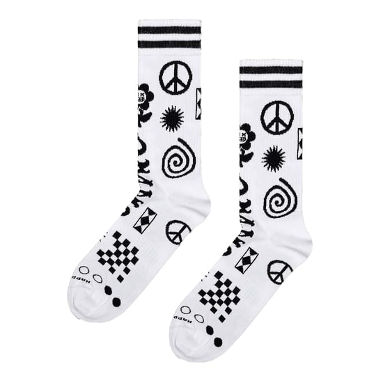 Calcetines Patchwork | Calcetines Happy | Calcetines con diseño divertido | Calcetines de regalo - Blanco - Image 3