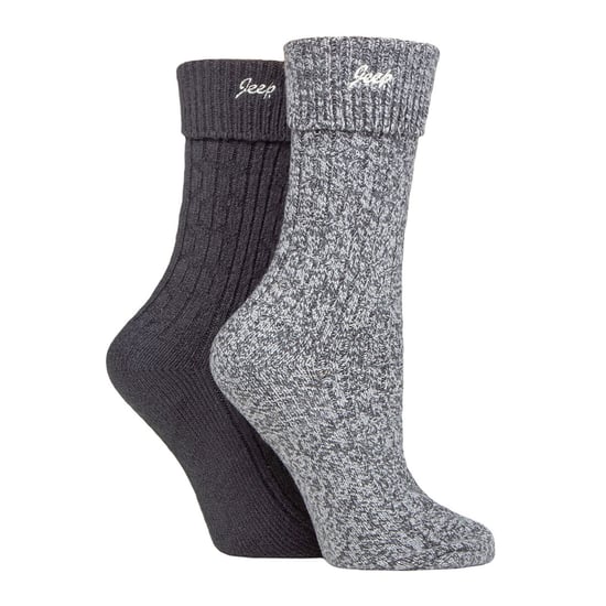 Calcetines con puño giratorio para mujer, cómodos calcetines de poliéster de alto rendimiento - Carbón / Pizarra - Image 3