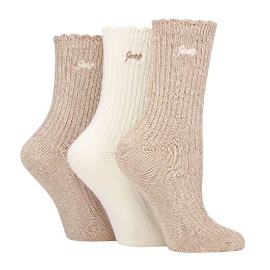 Calcetines Tobilleros de Bambú para Mujer, Calcetines de Punto Acolchados Anti Ampollas - Topo / Crema - Image 3