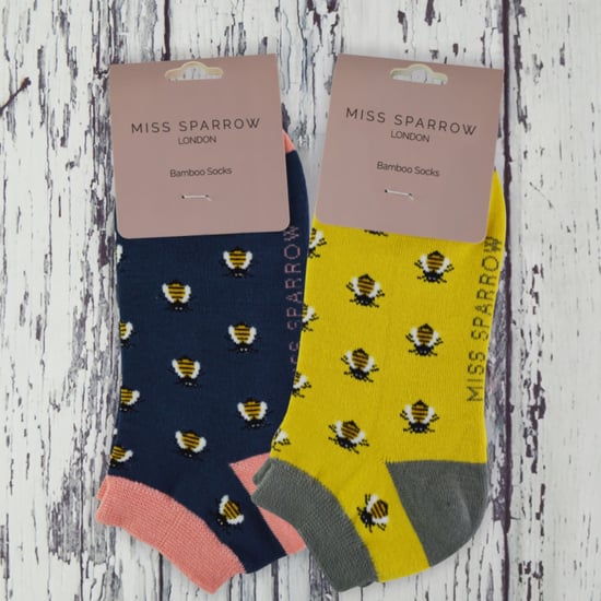 2 Pares de Calcetines de Bambú Multipack | Miss Sparrow | Calcetines Transpirables con Dibujos de Animales - Conejos - Image 3