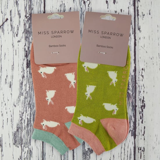 2 Pares de Calcetines de Bambú Multipack | Miss Sparrow | Calcetines Transpirables con Dibujos de Animales - Perro Salchicha - Image 4