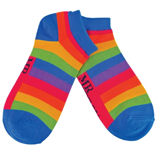 Calcetines de Bambú Arco Iris para Hombre | Mr Heron | Calcetines de rayas de colores - Arco Iris - Image 3