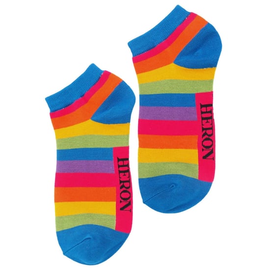 Calcetines de Bambú Arco Iris para Hombre | Mr Heron | Calcetines de rayas de colores - Arco Iris - Image 4