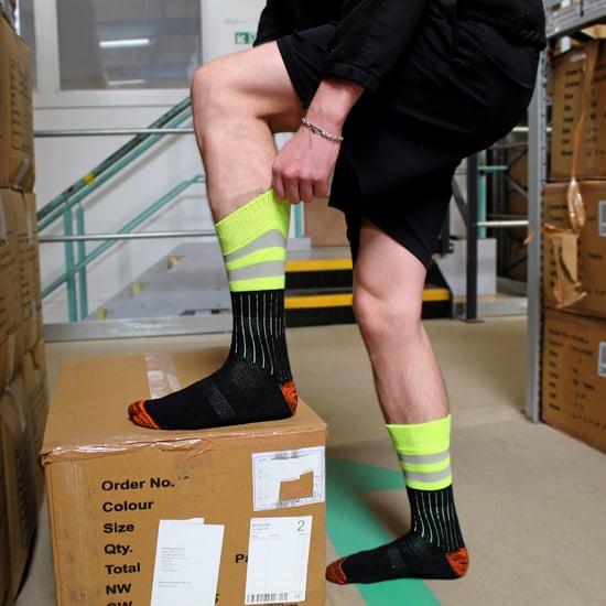 Paquete de 3 calcetines de trabajo para hombre de algodón resistente y alta visibilidad - Image 5