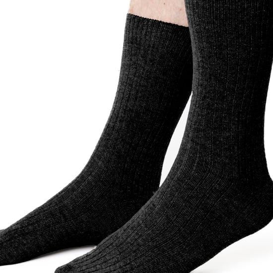 Calcetines de lana para hombre | Steven | Calcetines calientes transpirables para invierno - Negro - Image 2