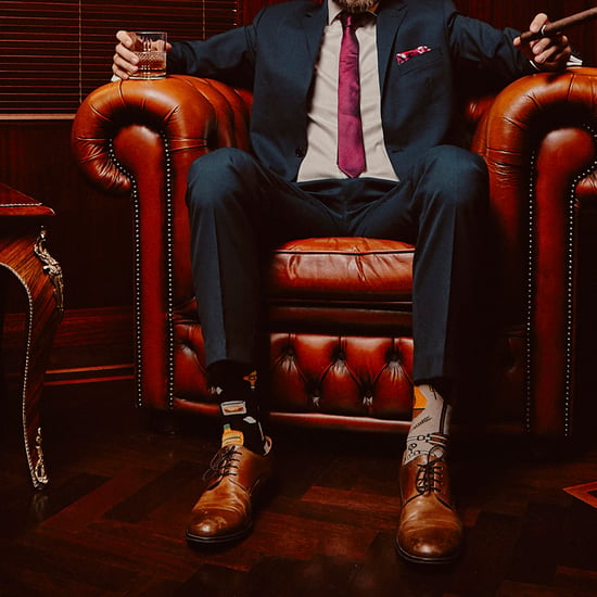 SPOX SOX - Hombres y Mujeres Calcetines Desparejados - Whisky - Image 3