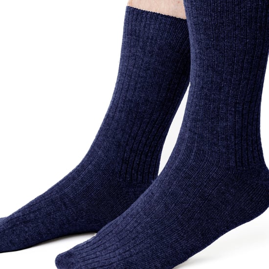 Calcetines de lana para hombre | Steven | Calcetines calientes transpirables para invierno - Azul marino - Image 2