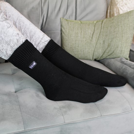 Calcetines térmicos de invierno para niños | THMO | Calcetines de forro polar para niños y niñas - Negro - Image 4