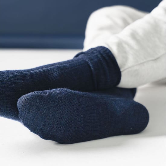 Calcetines de lana de alpaca para hombre | Steven | Knitted Crew Boot Socks - Grey - Image 4