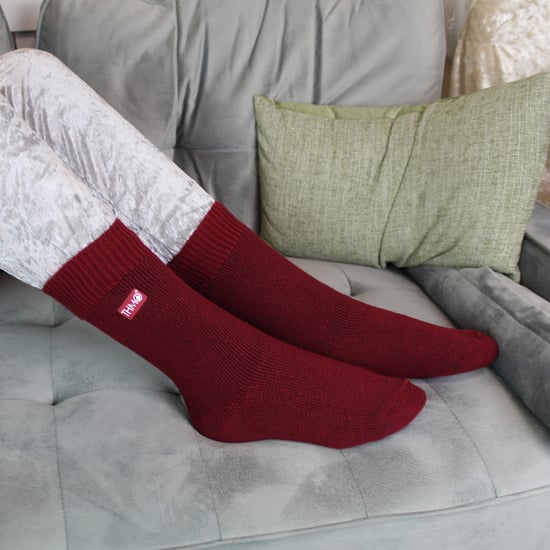 Calcetines térmicos de invierno para niños | THMO | Calcetines de forro polar para niños y niñas - Fucsia - Image 3