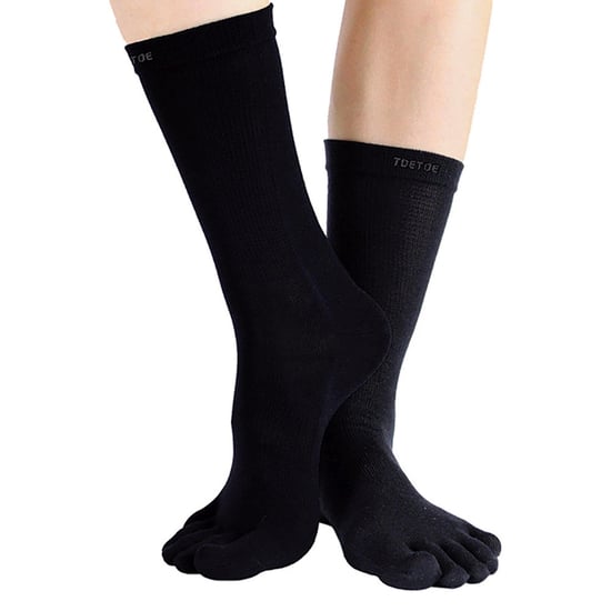 TOETOE - Calcetines de lana para hombre y mujer - Negro - Image 3