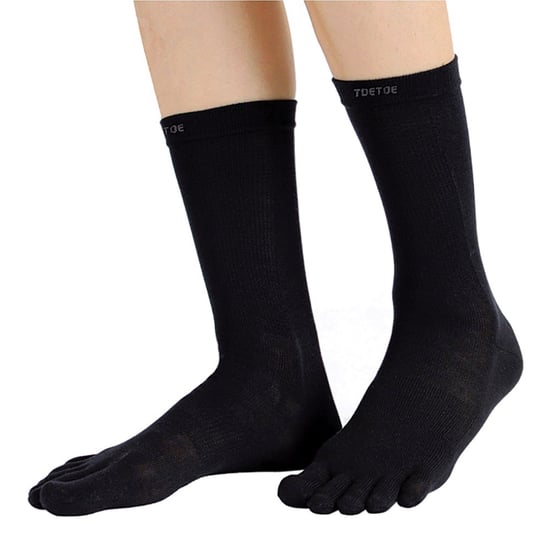 TOETOE - Calcetines de lana para hombre y mujer - Negro - Image 4