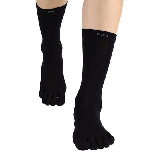 TOETOE - Calcetines de lana para hombre y mujer - Negro - Image 5