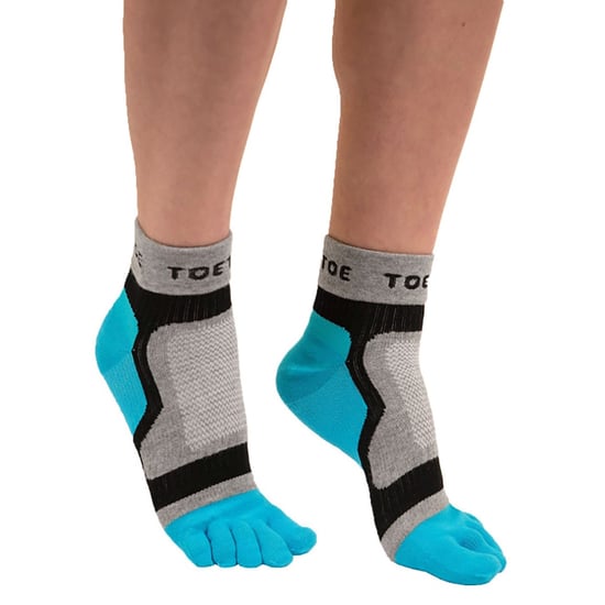 TOETOE - Calcetines Bajos Deportivos Transpirables para Hombre y Mujer - Azul - Image 3