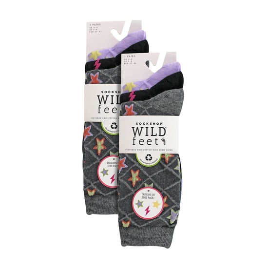 6 Pares de Calcetines de Otoño Wildfeet - Estrellas - Image 2