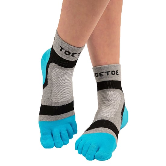 TOETOE - Calcetines Bajos Deportivos Transpirables para Hombre y Mujer - Azul - Image 4