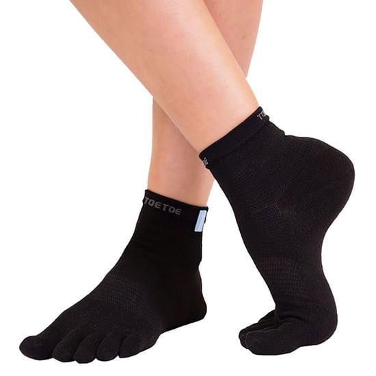 TOETOE - Calcetines de entrenamiento para hombre y mujer - Negro - Image 5