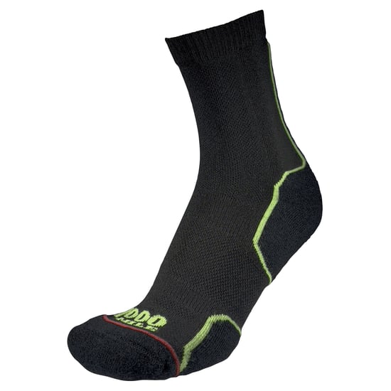 1000 Mile - Calcetines de una capa para hombre Trail Repreve Running Sports Breathable - Negro / Neón - Image 4