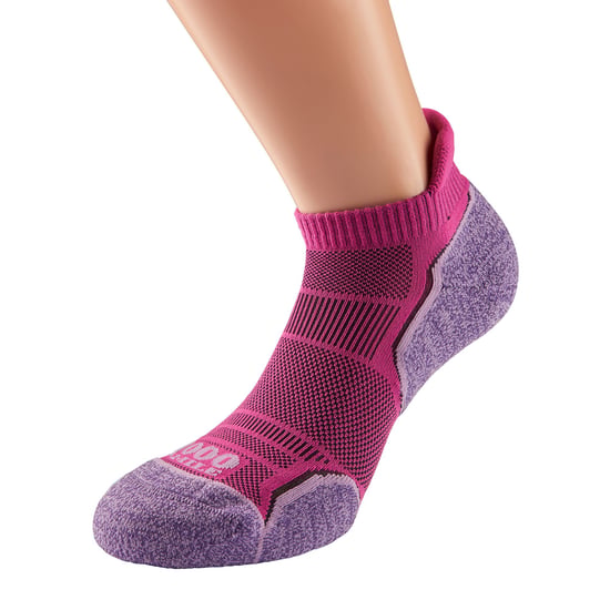 1000 Mile - Pack de 2 calcetines para mujer de una capa, suaves y transpirables - Hot Pink / Lavender - Image 4