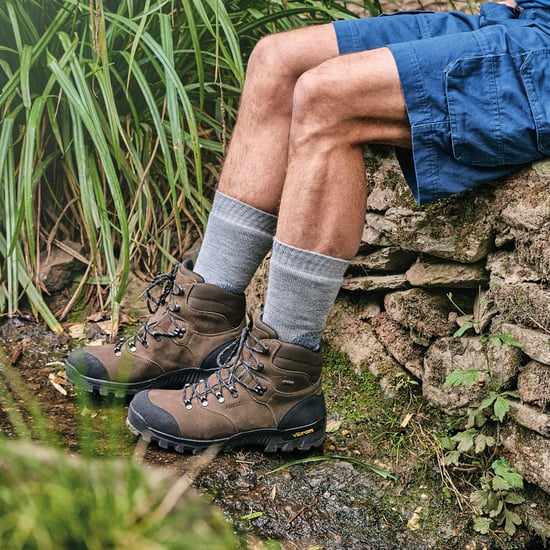 Calcetines de senderismo para hombre antiampollas de lana de doble capa con suela acolchada - Image 4