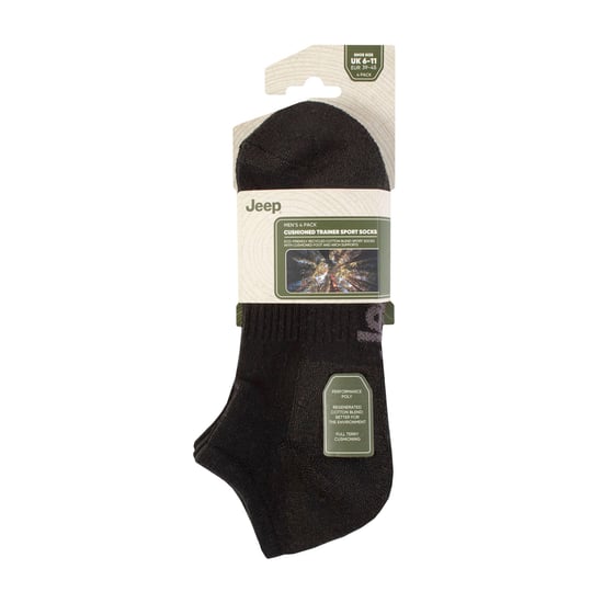 Calcetines de entrenamiento bajos acolchados y transpirables para hombre - Paquete de 4 - Image 2