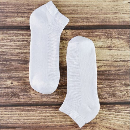 6 Pares Multipack Calcetines Blancos Niños | Sock Snob | Bamboo Trainer Socks for Boys and Girls - Blanco - Image 3