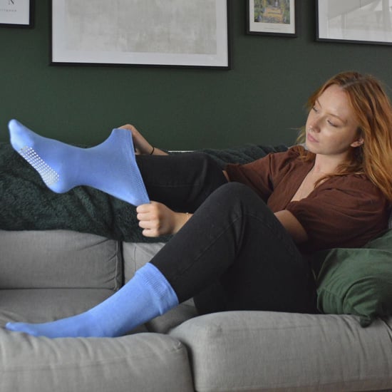Calcetines Extra Anchos para Edemas con Agarres Antideslizantes | Dr.Socks | Hombre y Mujer | Calcetines de Bambú con Agarres para Piernas, Tobillos y Pies Hinchados - Azul Marino - Image 5