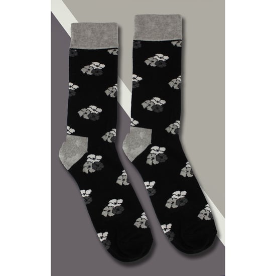 HS by Happy Socks - Pack de 3 Calcetines de Vestir Clásicos Flor - Flor (Negro) - Image 4