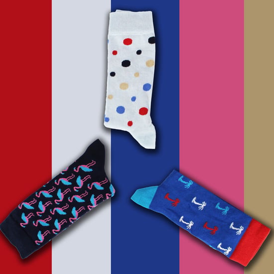 HS by Happy Socks - Pack de 3 calcetines de vestir con vibraciones veraniegas para hombre - Palmeras - Image 3