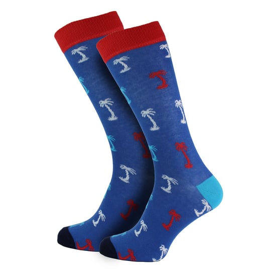 HS by Happy Socks - Pack de 3 calcetines de vestir con vibraciones veraniegas para hombre - Palmeras - Image 5