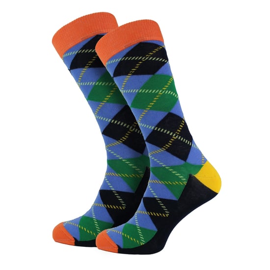 HS by Happy Socks - Pack de 3 Calcetines de Vestir Divertidos - Diamante (Verde) - Image 4