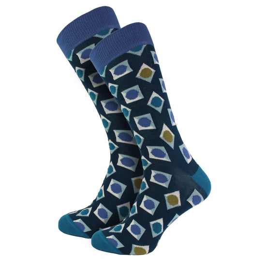 HS by Happy Socks - Calcetines de vestir para hombre en caja de regalo de 3 unidades - Cuadrados - Image 5