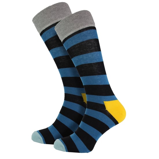 HS by Happy Socks - Pack de 3 calcetines de rayas de colores para hombre - Raya ancha - Image 5