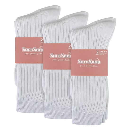 Paquete de 6 calcetines suaves y transpirables 100% algodón para mujeres - Image 2