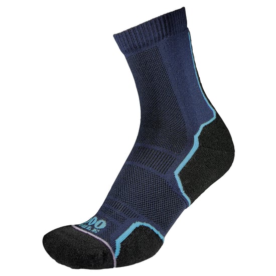 1000 Mile - 2 Pack Ladies Trail Repreve Calcetines de una capa para correr - Azul marino - Image 4